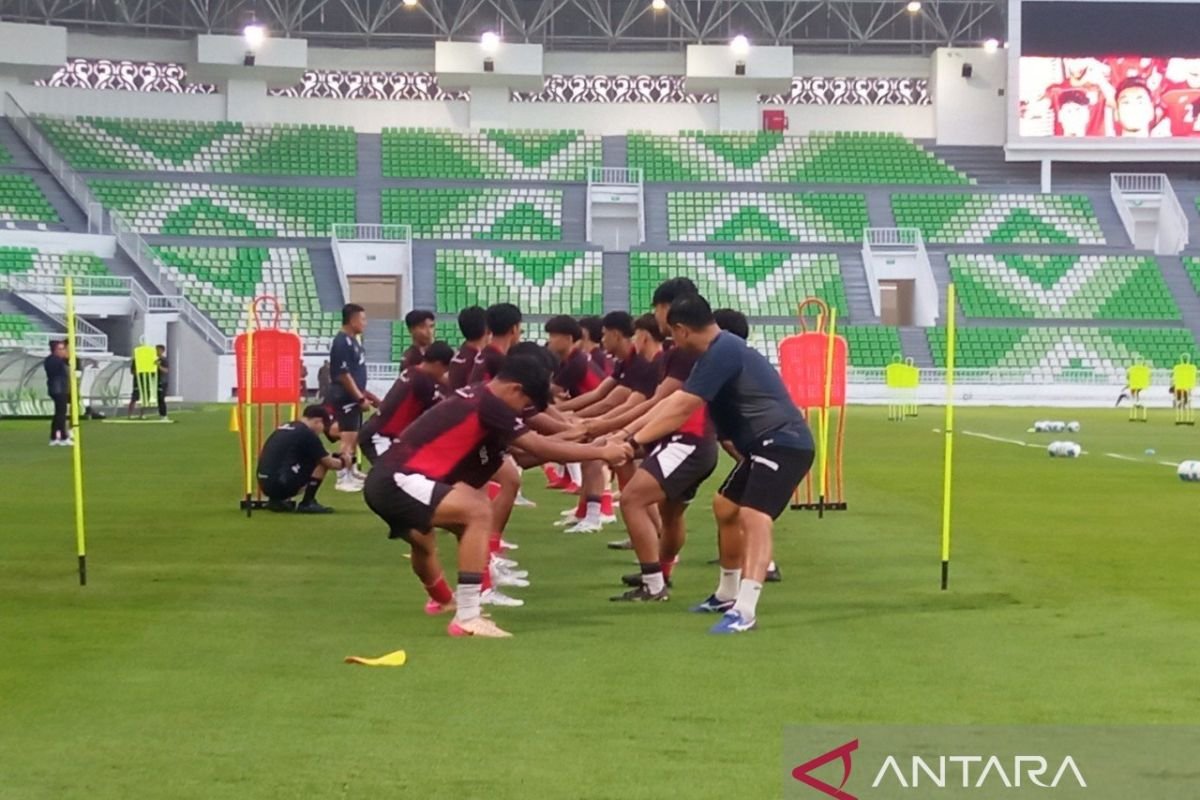 Tim U17 Indonesia Mulai Latihan Perdana di Stadion Utama Sumut